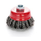 Щетка чаша стальные витки Apro 830438 65мм УШМ