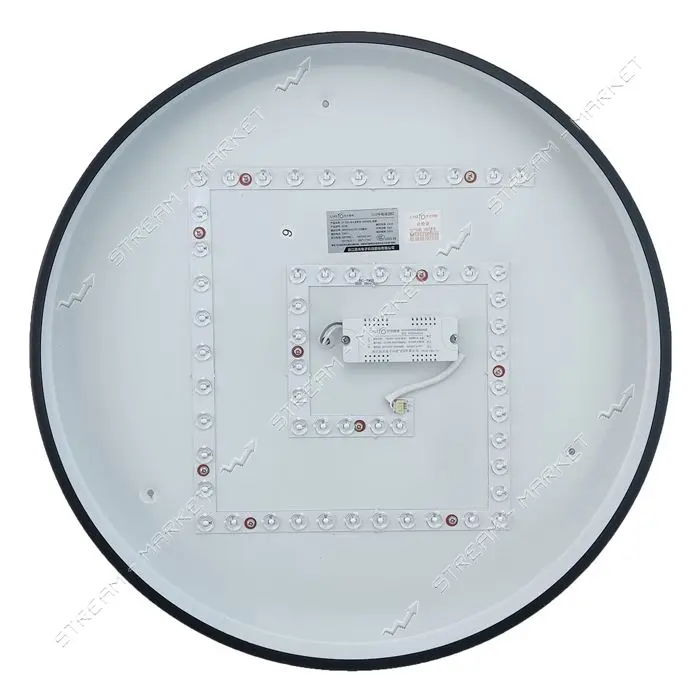 Панель светодиодная Techno Systems накладная LED-PANEL-Round-D500-50-3000/4000/6500K-38W-220V black 
