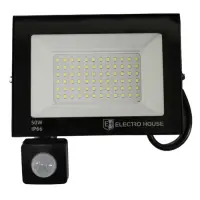 LED прожектор Electro House EH-FDLS-50W IP66 холодный 6500К с датчиком движения                     