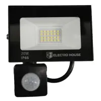 LED прожектор Electro House EH-FDLS-20W IP66 холодный 6500К с датчиком движения                     