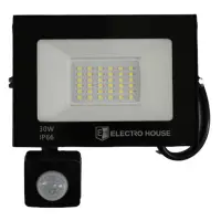 LED прожектор Electro House EH-FDLS-30W IP66 холодный 6500К с датчиком движения                     