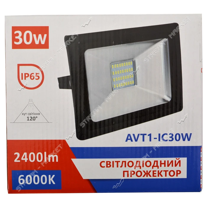 Прожектор Led Light 30W IP65 6500К