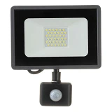 Прожектор AVT Led 30W IP65 холодный 6000К с датчиком движения SMD Sensor матрица с IC драйвером
