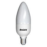 Лампа светодиодная Delux С37 свеча 7W 6500K нейтральная Е14                                         
