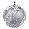 Набір новорічних пластикових кульок ВАТ-320 d8см 4шт срібло