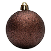 Набір новорічних пластикових куль Блиск d10см 6шт коричневий