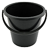 Відро нехарчове ПолімерАгро 10л другий сорт пластик ПГ-2053 чорний