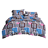Постельное белье Textile House бязь 65 150х210см полуторное квадраты голубой...