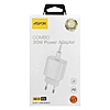 Мережевий зарядний пристрій Aspor A810 USB-CPD 30W плюс кабель Type-C to Lightning...