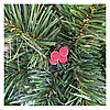 Ель искусственная с шишками и калиной красной 1.3м в коробке
