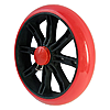 Колесо для візка 155мм під вісь 8мм поліуретанове із засувкою для тачки з...
