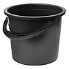 Ведро непищевое Юнипласт 8л второй сорт пластик черное