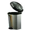 Відро з педаллю Горизонт 9л пластик сірий