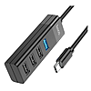  Hoco HB25 Easy mix 4in1 converter Type-C to USB3.0  USB2.03...
