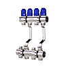 Коллекторный блок Koer KR 1100-4 с термостатическими клапанами Ways 1x4 без...