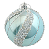 Набір новорічних пластикових кульок ВАТ-320 d8см 4шт блакитний