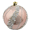 Набір новорічних пластикових кульок ВАТ-320 d8см 4ш рожевий