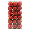 Набір новорічних пластикових куль ВАТ-226 36шт червоний