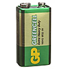 Батарейка GP Greencell сольова 6F22 крона пакет