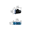     DLAA 333 RY H3-12V-55W 130x43mm