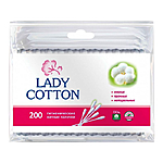 Палочки ватные Lady Cotton в пакете 200шт