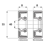  ARS 40-55-8 TC NBR