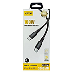  Aspor AC-21XL Nylon Type-C to Type-C 100W 3 