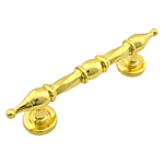 Ручка дверна Скоба кручена 200мм золото