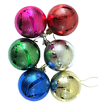 Набор новогодних пластиковых шаров Рельефный DSCN0571-5 d5см 6шт...