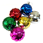 Набор новогодних пластиковых шаров Ребристые грани DSCN0569-7 d7см 6шт...