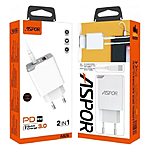    Aspor A826 PD  QC Fast Charger   USB Type-C...