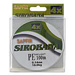 Шнур SAPFIR SIROBANA 4X 100мх0.14мм тест 10кг
