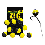 Плаваюча насадка ZIG 12mm чорно-жовта 10шт