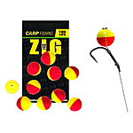 Плаваюча насадка ZIG 12mm червоно-жовта 10шт