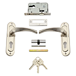 Замок врізний 022360-Nis нікель ключ