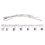 Невидимки для волос в камнях 12шт серебристые