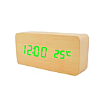 Часы сетевые VST-862-4 корпус желтый температура USB зеленые