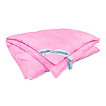 Одеяло классика двуспальное Leleka 172x205 пух плюс перо розовое