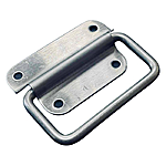 Ручка дверна нерж сталь ляда відкидна 75х46мм біла