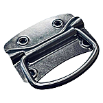 Ручка дверна цинк ляда метелик 100х70мм білий