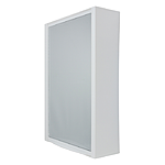 Шкафчик зеркальный Berossi Hilton 350x550x146мм снежно-белый