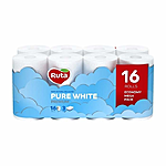 Туалетная бумага Ruta Pure White белая 150 отрывов 3 слоя 16 рулонов