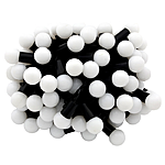 Гирлянда черная шарики (средние) 100 LED разноцветные огни