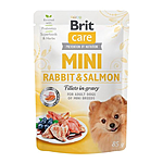 Филе в соусе для собак кролик и лосось Brit Care Mini pouch 85г