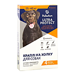 Капли на холку от блох и клещей Ultra Protect для собак весом до...