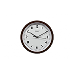 Часы настенные Rikon-1151 коричневые с бежевым циферблатом