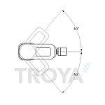 Смеситель для биде Troya NOD2-A188 картридж 35мм