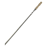 Шампур уголок с деревянной ручкой нержавейка 1.5х10х500мм