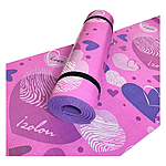 Коврик Izolon Сердца 8 XL универсальный 2000x1140x8мм розово-фиолетовый