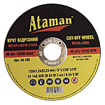Круг отрезной по металлу Ataman 115х1.6х22